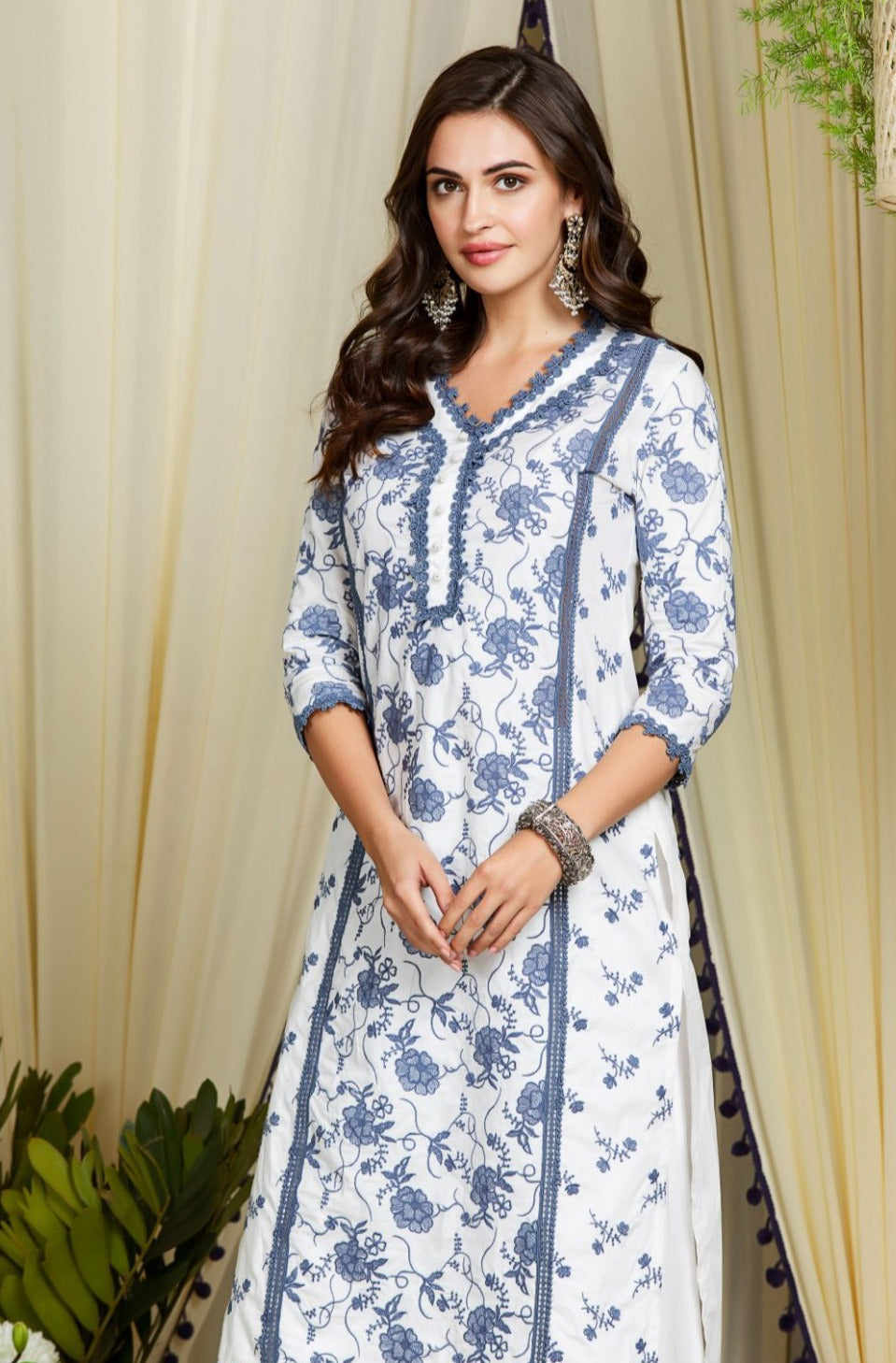 Rosetta Supima Cotton Kurta with Sharara Set