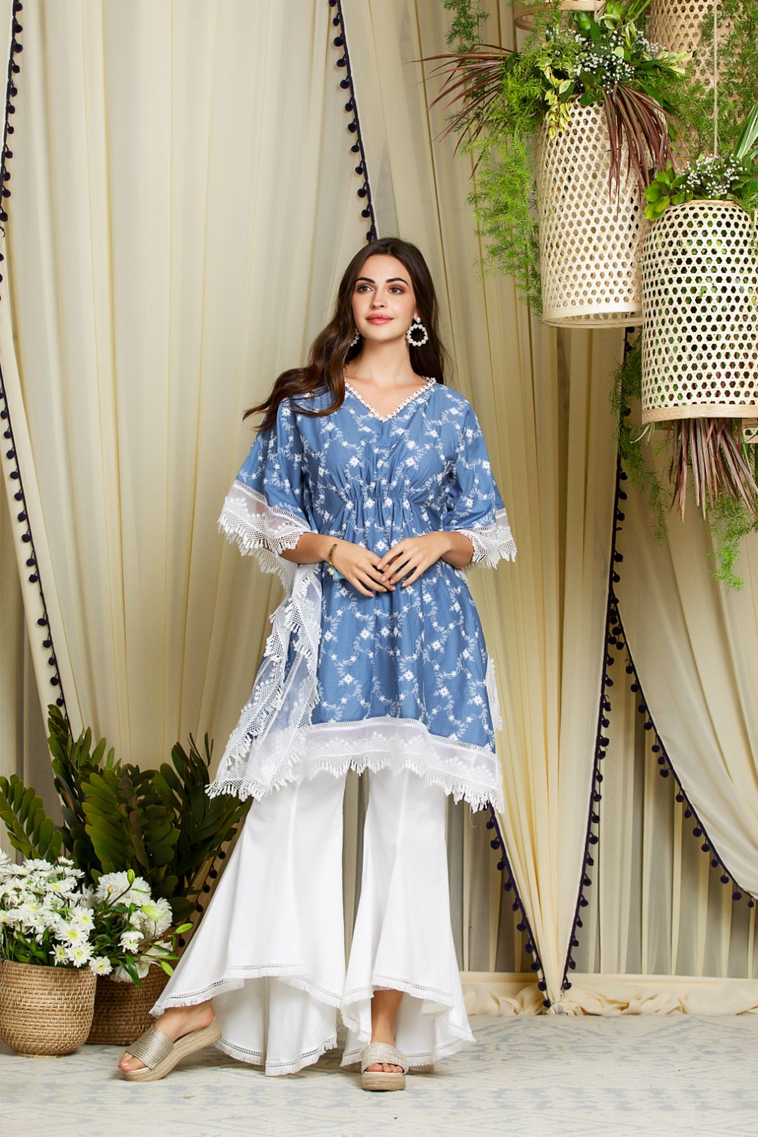 Mulmul Supima Cotton Fiore Kurta