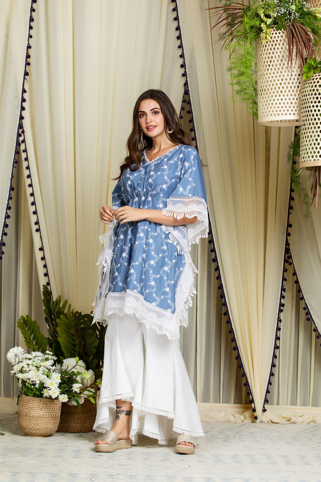 Mulmul Supima Cotton Fiore Kurta