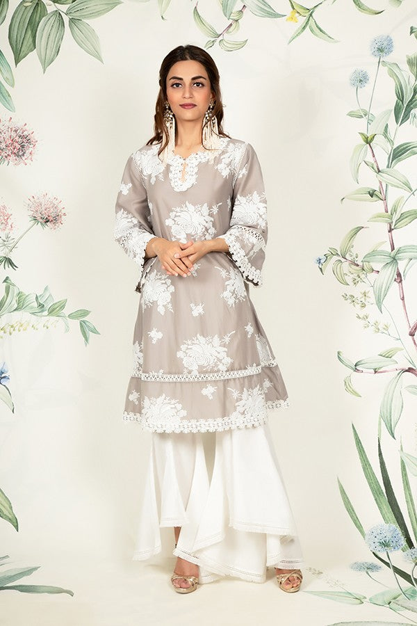 Sunflower Kurta and Bell Bottom