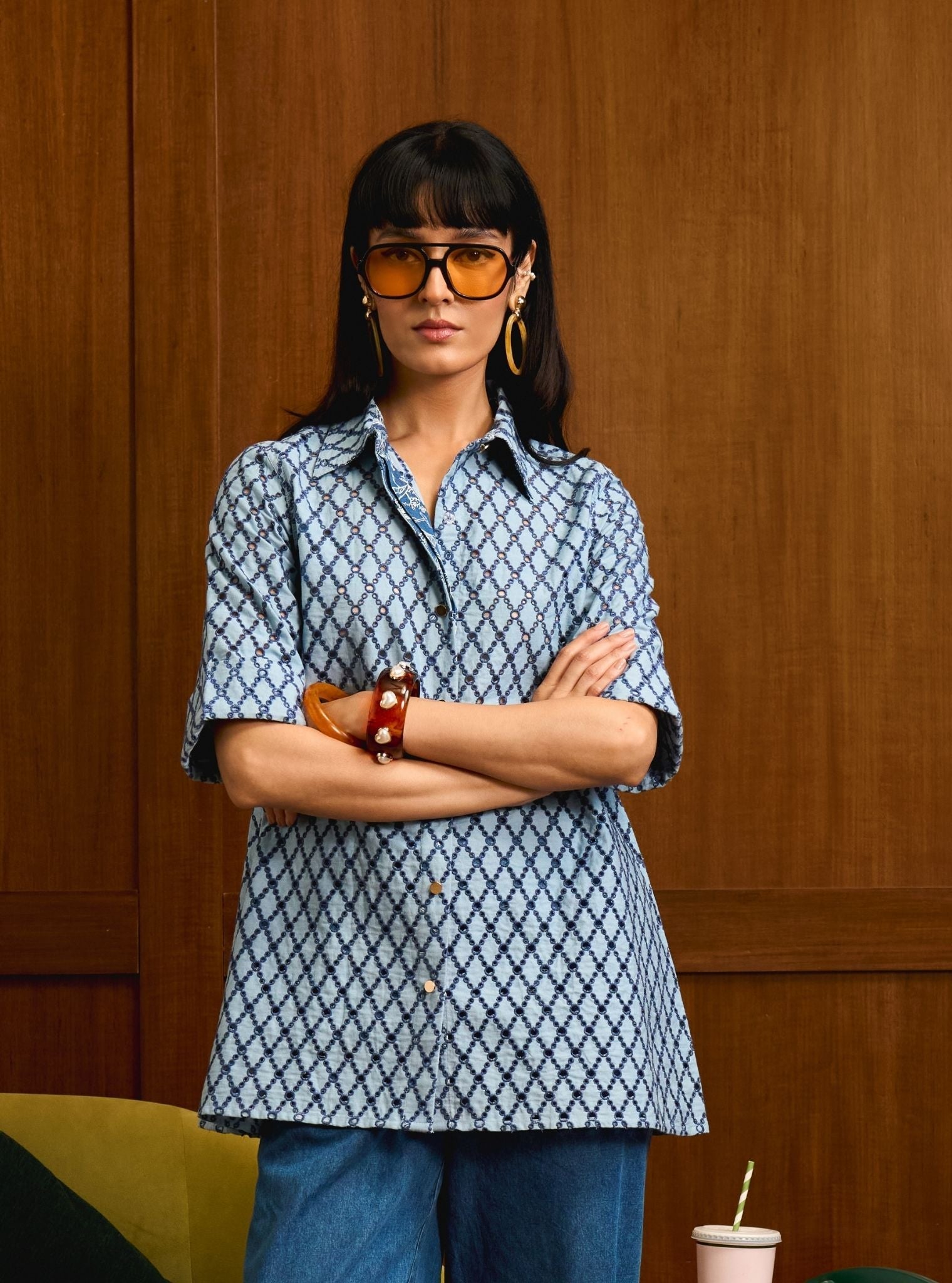 Tiri Denim Navy Shirt