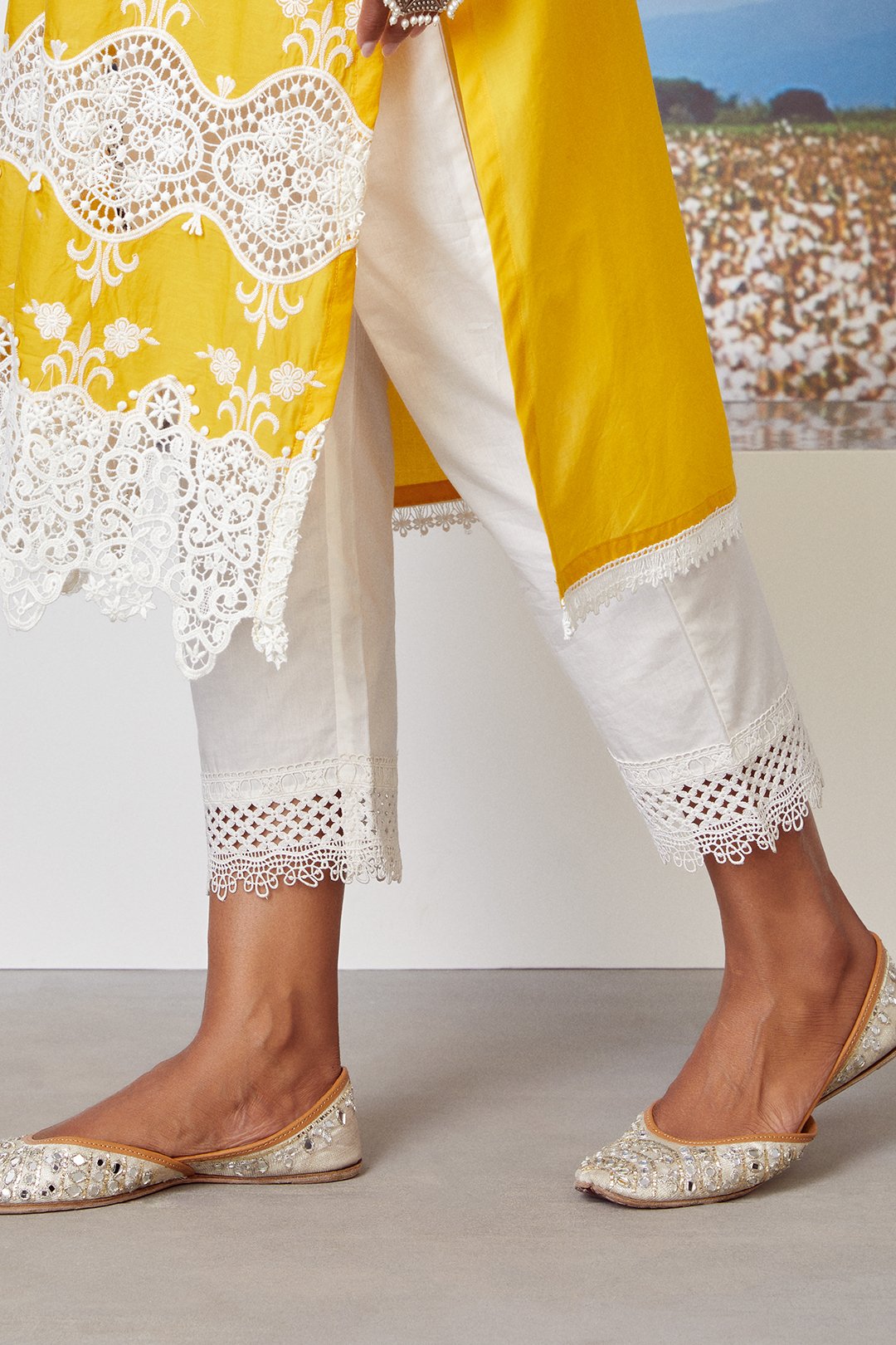 Paradise Supima Cotton Mango Kurta Set