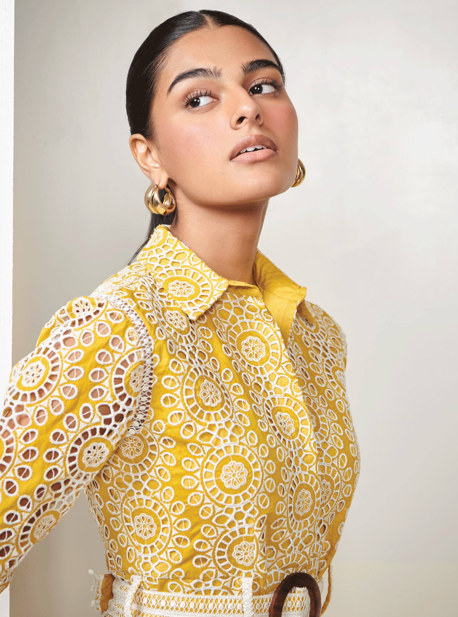 Remy Supima Cotton Mustard Dress