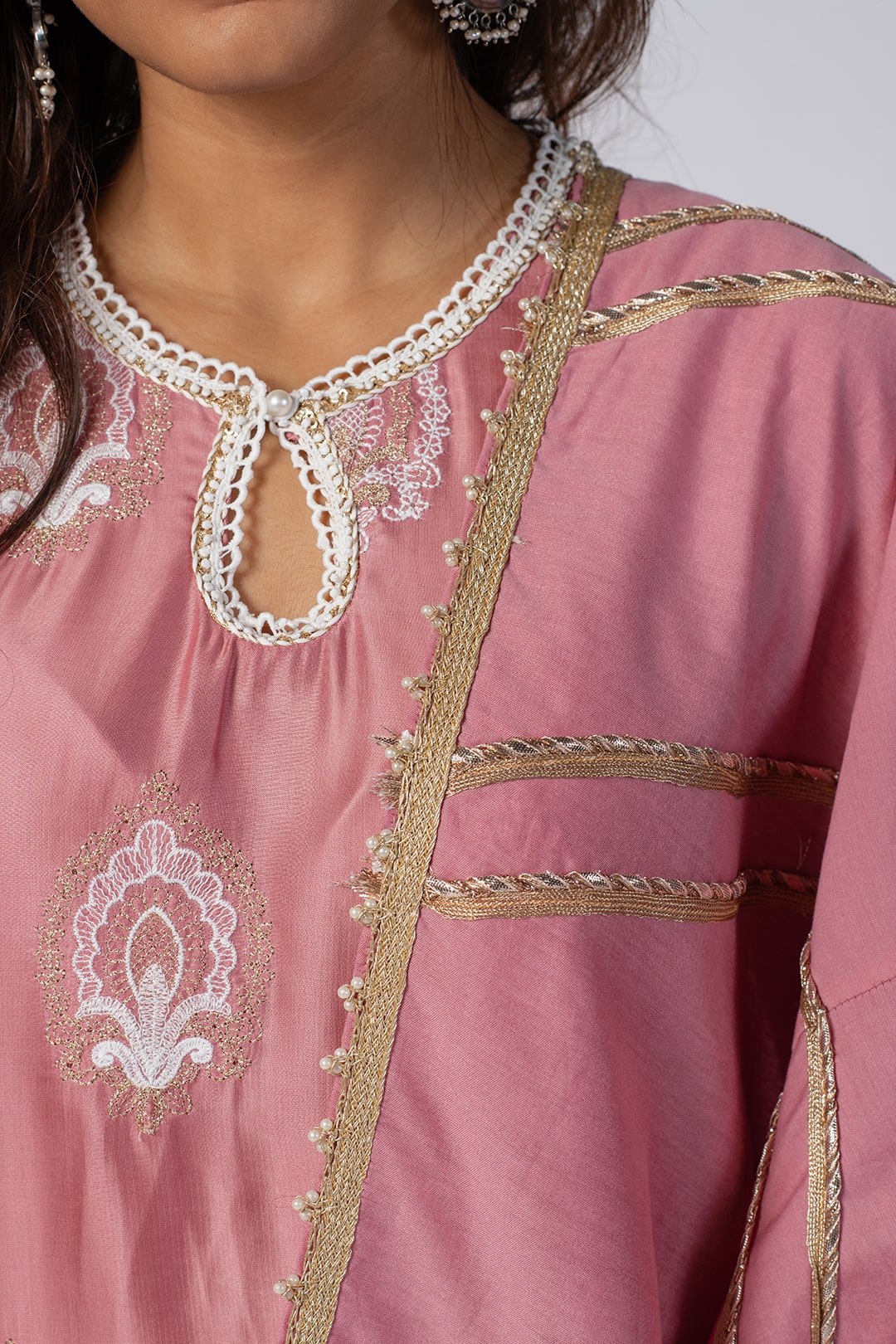 Sydney Cupro Silk Mauve Kurta Set